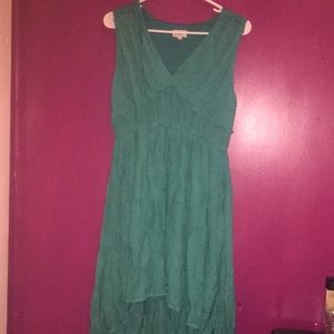 GREEN HIGH LOW DRESS | SIZE M |